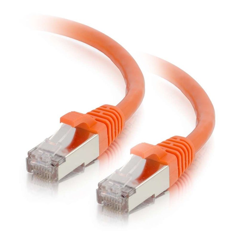 C2G/Cables to Go 00893 Cat6 Snagless Shielded (STP) Network Patch Cable, Orange (20 Feet/6.09 Meters) - Image 1